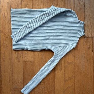 Ribbed Light Blue Sweater